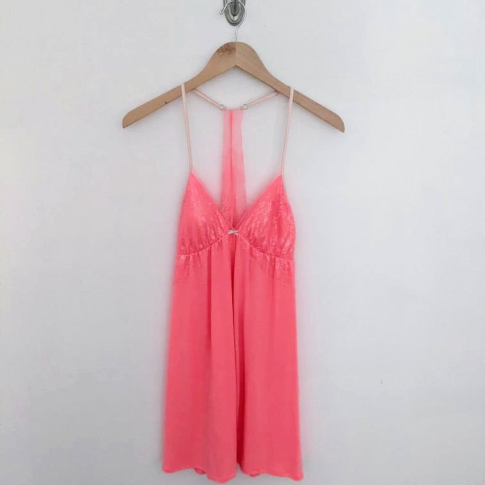 Victoria's Secret Coral Chemise Sleepwear, Sz S